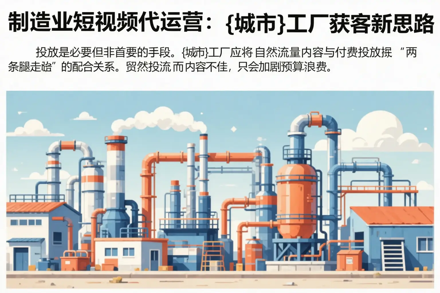 制造业短视频代运营:北关工厂获客新思路
